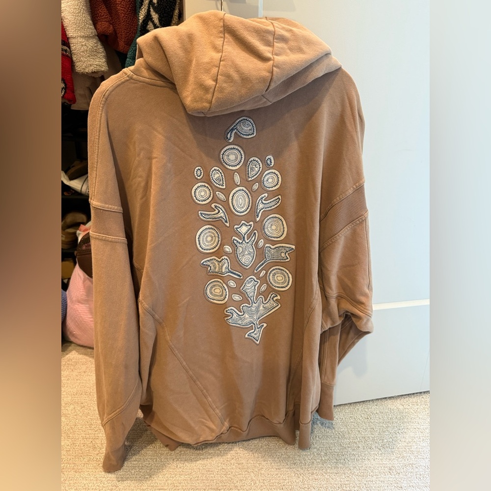 Free people movement sprint to the finish logo hoodie